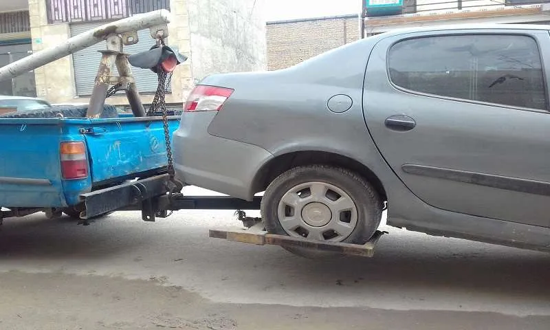 یدک کش آبادان - حمل خودرو با نیسان چرخگیر